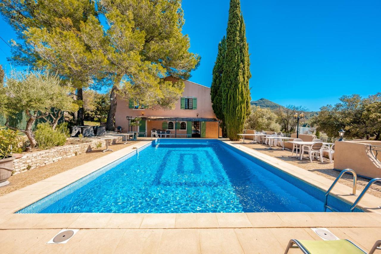 La Maison Du Rouge Gorge - Charmante Maison Climatisee Avec Piscine Pontevès Exterior foto